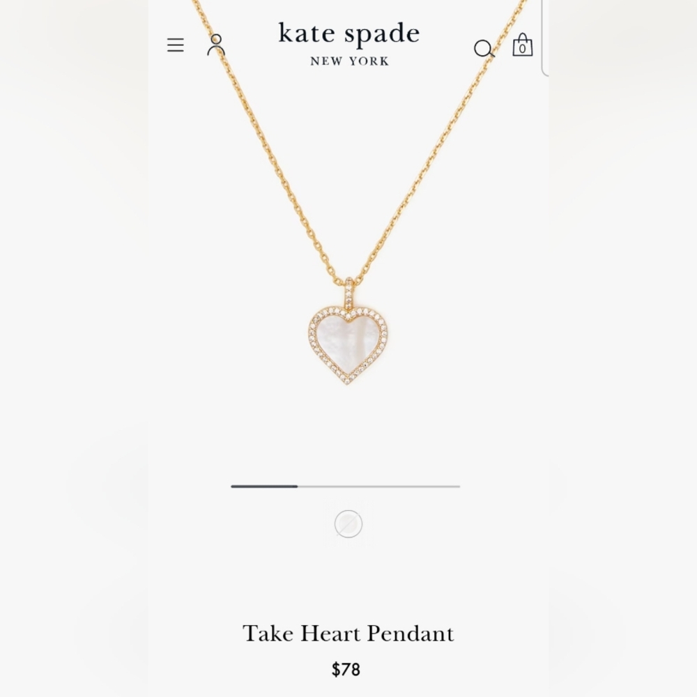 Kate Spade Take Heart Pendant